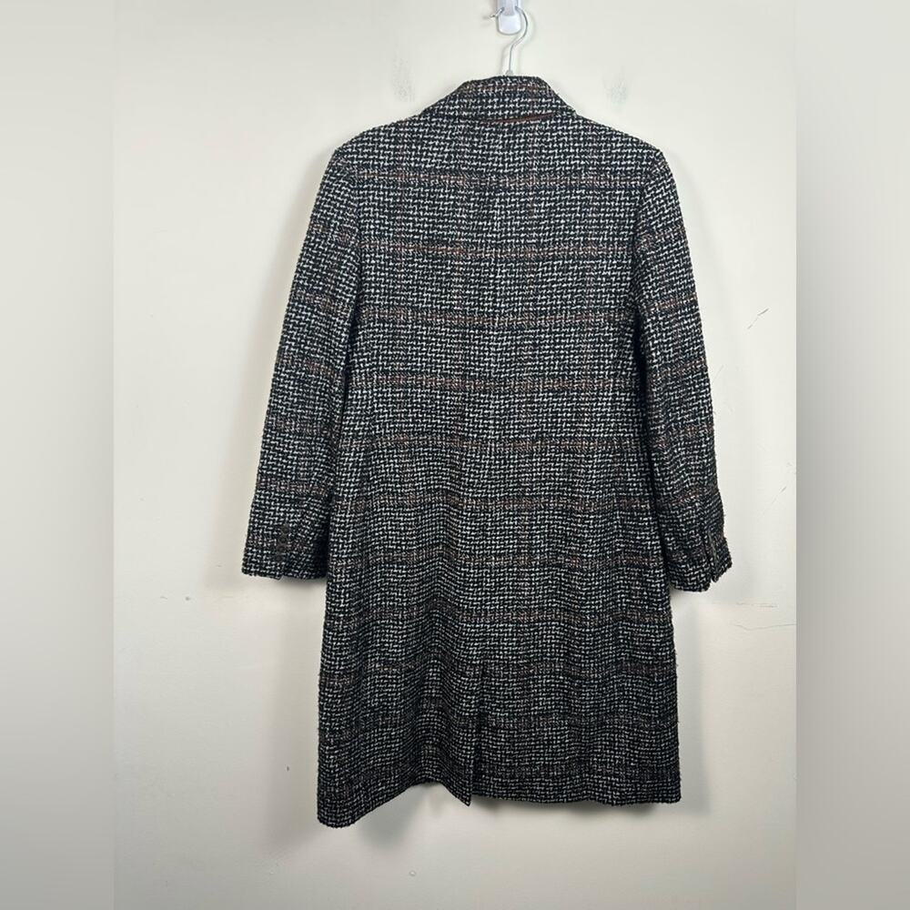 J. Crew Collection Mirabelle Topcoat Women 10 Brown Italian Wool Blend Excellent - Picture 4 of 11